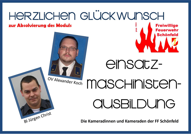 Einsatzmaschinist Christ Koch