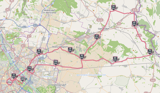 Strecke Radmarathon 2014