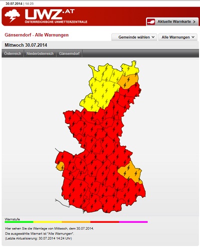 Wetterwarnung 30072014